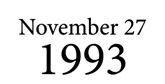 November 27 1993