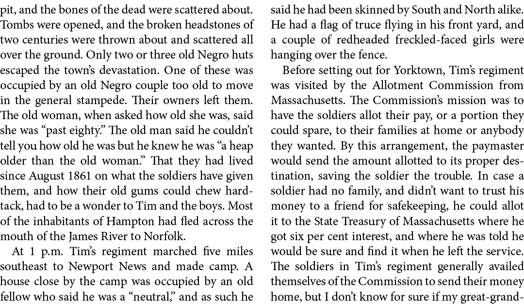pit, and the bones of the dead were scattered about. Tombs were opened, and the broken headstones of two centuries we...