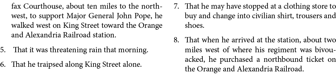 fax Courthouse, about ten miles to the northwest, to support Major General ﻿John Pope, he walked west on King Street ...