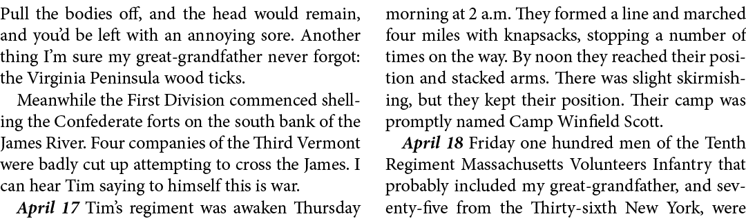 Pull the bodies off, and the head would remain, and you’d be left with an annoying sore. Another thing I’m sure my gr...