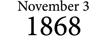 November 3 1868