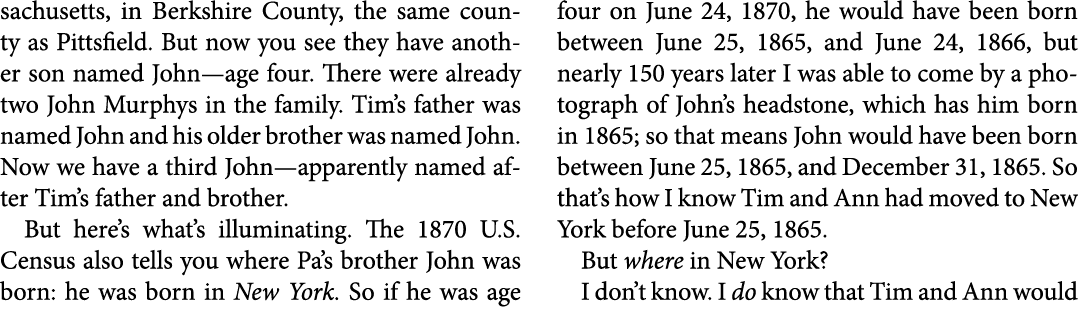 sachusetts, in ﻿﻿Berkshire County, the same county as ﻿Pittsfield. But now you see they have another son named John—a...