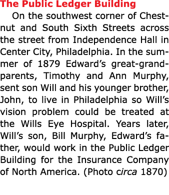 The Public Ledger Building On the southwest corner of Chestnut and South Sixth Streets across the street from Indepen...