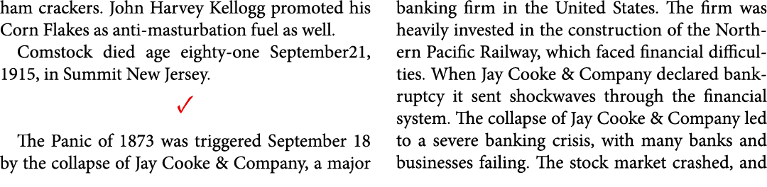 ham crackers. ﻿John Harvey Kellogg promoted his ﻿Corn Flakes as ﻿anti masturbation fuel as well. Comstock died age ei...