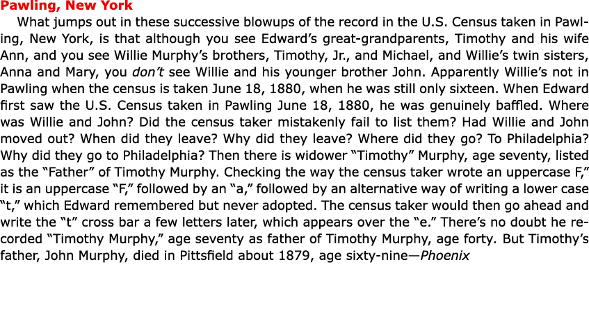 ﻿Pawling, New York What jumps out in these successive blowups of the record in the U.S. Census taken in ﻿﻿Pawling, N...