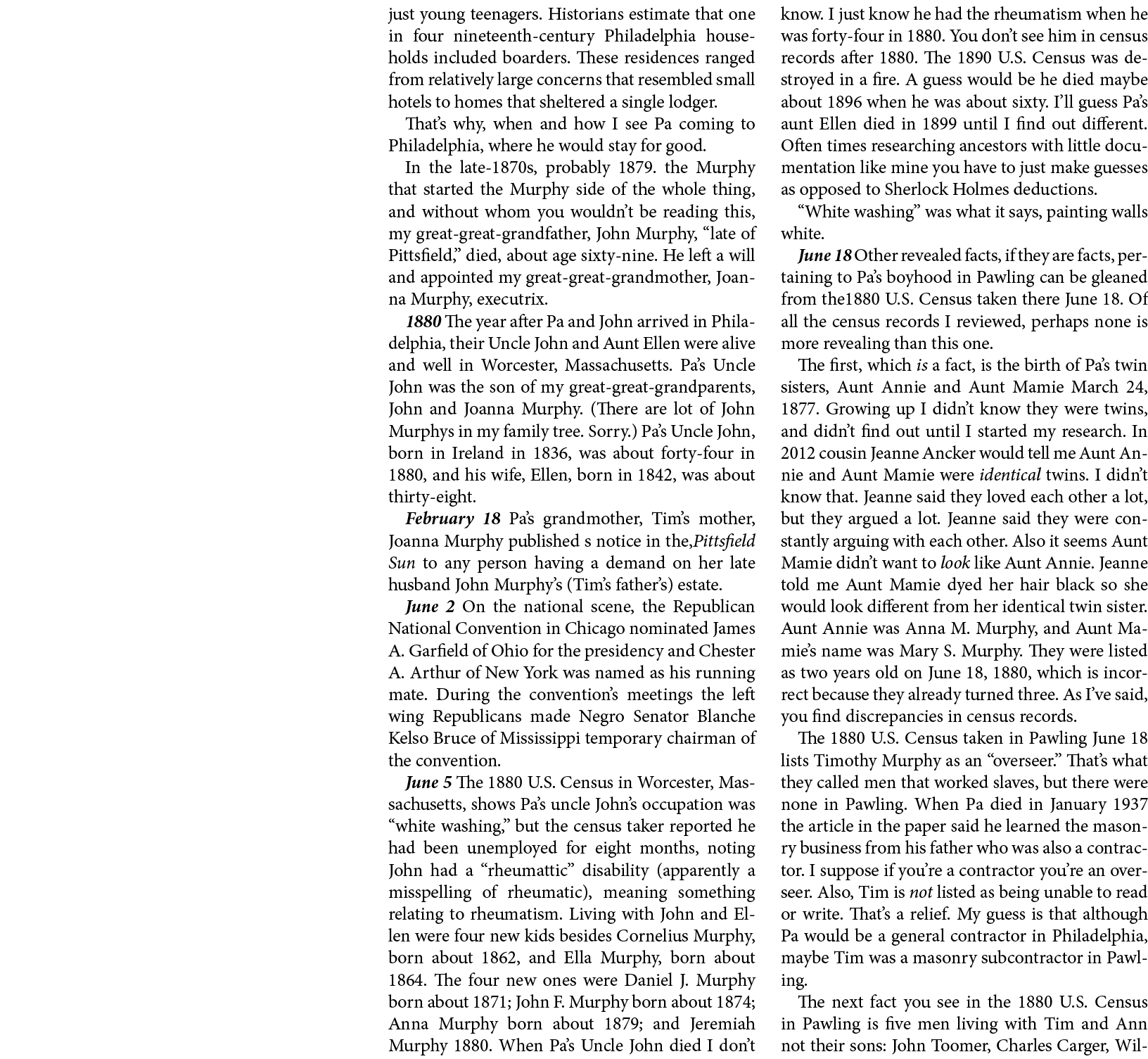 just young teenagers. Historians estimate that one in four nineteenth century ﻿Philadelphia households included ﻿boar...