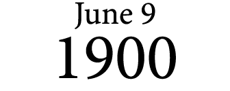 June 9 1900