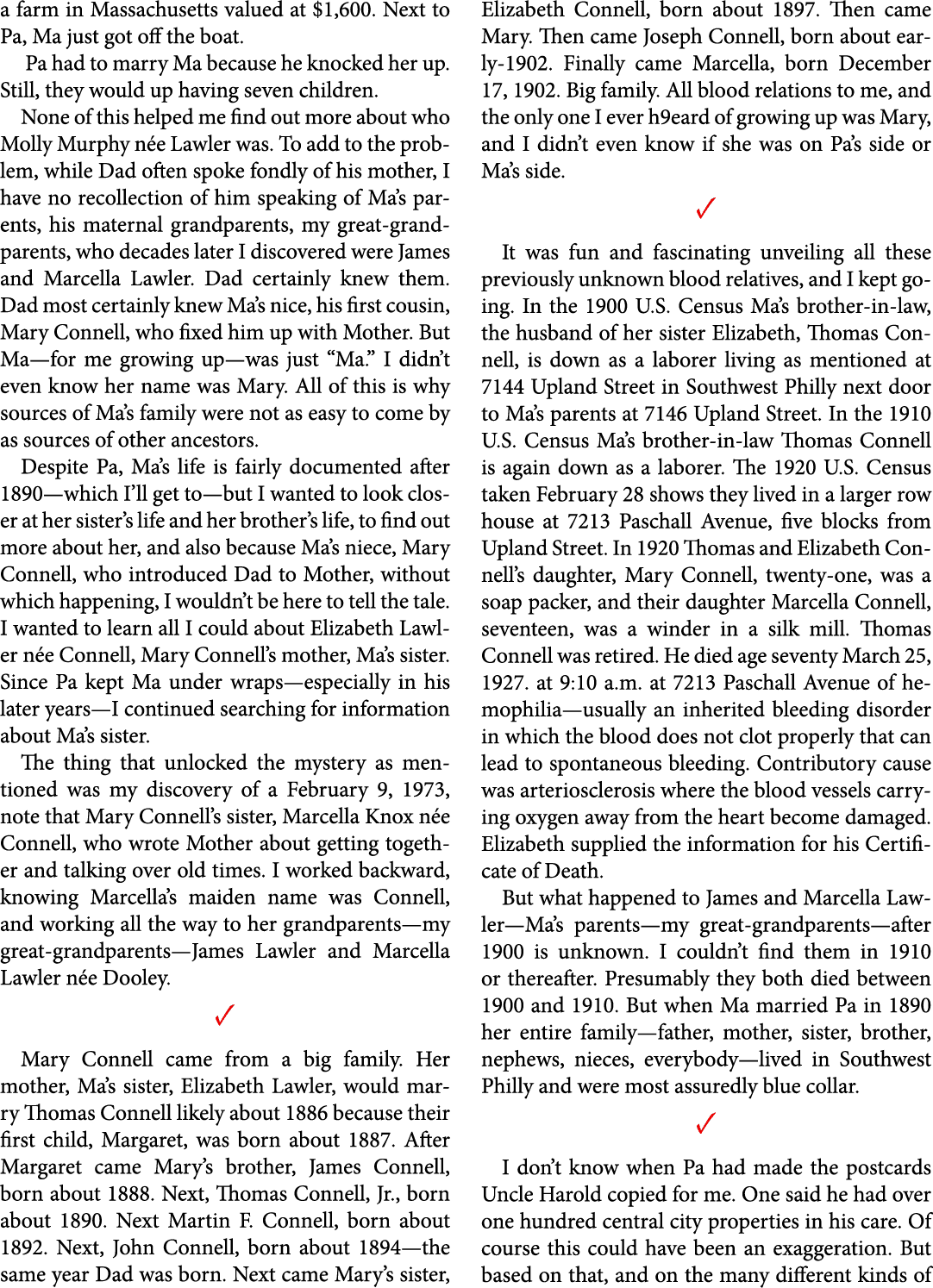 a farm in ﻿Massachusetts valued at $1,600. Next to Pa, Ma just got off the boat. Pa had to marry Ma because he knocke...