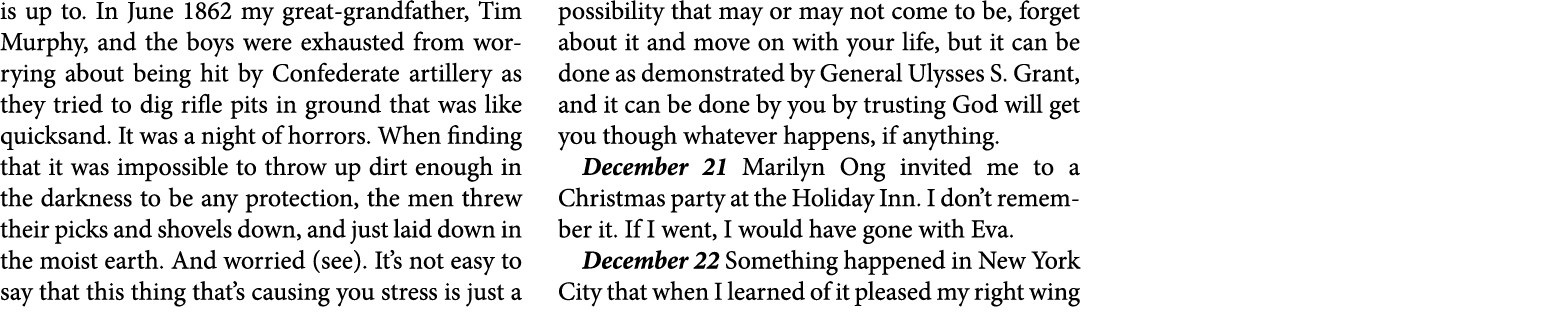 is up to. In June 1862 my great grandfather, Tim Murphy, and the boys were exhausted from worrying about being hit by...