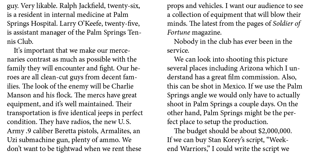 guy. Very likable. Ralph Jackfield, twenty six, is a resident in internal medicine at ﻿﻿Palm Springs Hospital. Larry ...