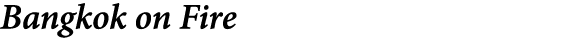 ﻿Bangkok on Fire