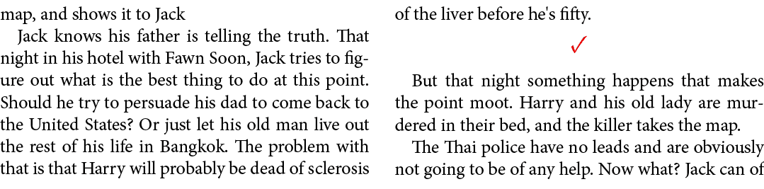 map, and shows it to Jack Jack knows his father is telling the truth. That night in his hotel with Fawn Soon, Jack tr...