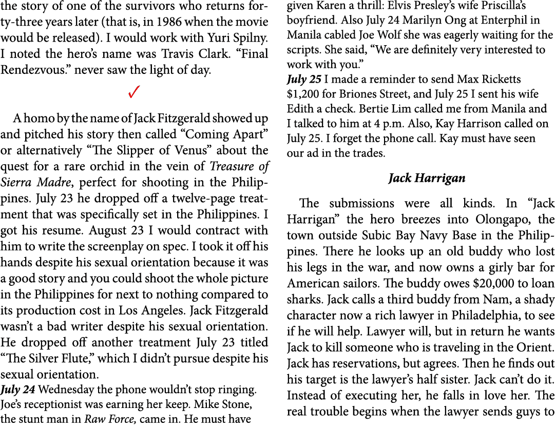 the story of one of the survivors who returns forty three years later (that is, in 1986 when the movie would be relea...