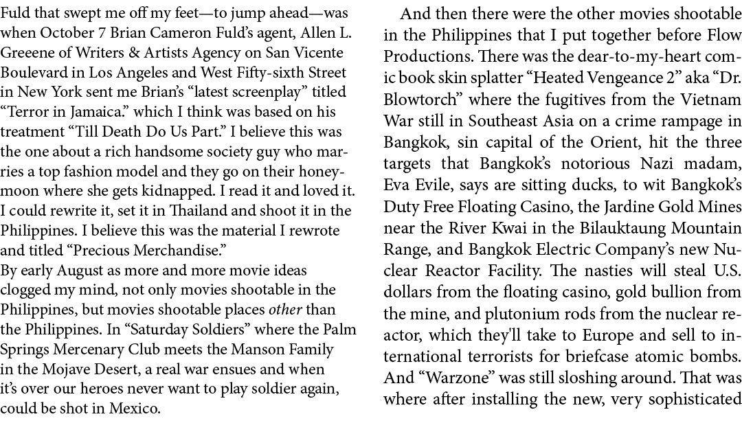 Fuld that swept me off my feet—to jump ahead—was when October 7 ﻿Brian Cameron Fuld’s agent, ﻿Allen L. Greeene of ﻿Wr...