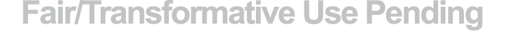 Fair/Transformative Use Pending