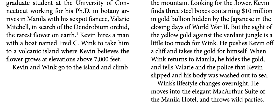 graduate student at the University of ﻿Connecticut working for his Ph.D. in botany arrives in Manila with his sexpot ...