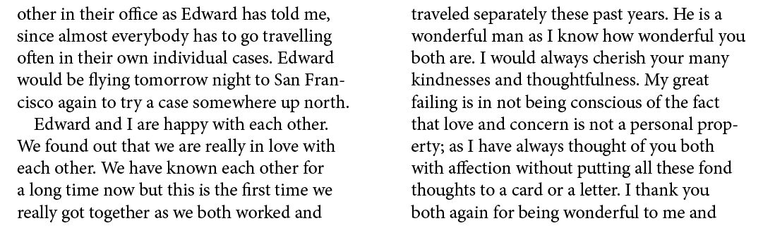 other in their office as Edward has told me, since almost everybody has to go travelling often in their own individua...