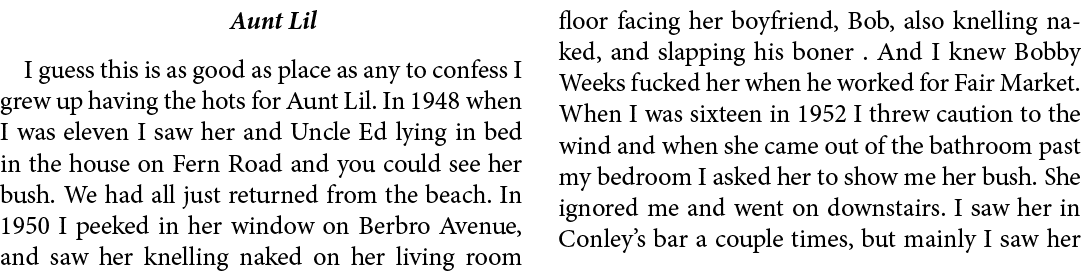 Aunt Lil I guess this is as good as place as any to confess I grew up having the hots for ﻿Aunt Lil. In 1948 when I w...
