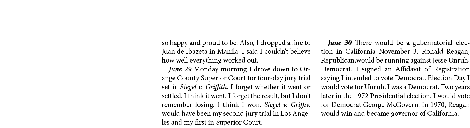 so happy and proud to be. Also, I dropped a line to ﻿Juan de Ibazeta in ﻿﻿Manila. I said I couldn’t believe how well ...