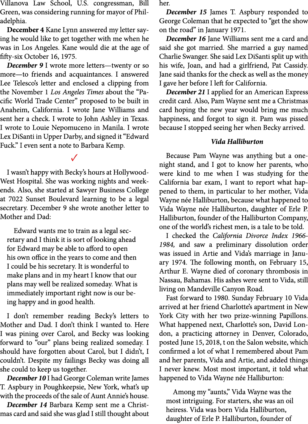 Villanova Law School, U.S. congressman, ﻿Bill Green, was considering running for mayor of ﻿Philadelphia. December 4 ...