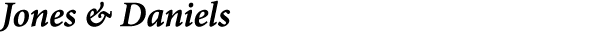 ﻿﻿Jones & Daniels
