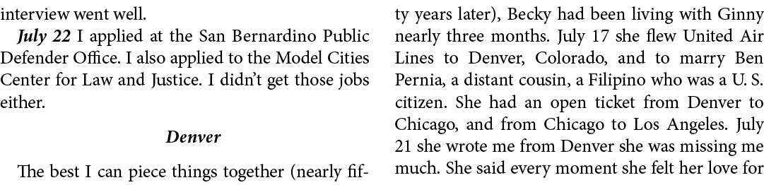 interview went well. July 22 I applied at the ﻿San Bernardino Public Defender Office. I also applied to the ﻿Model Ci...