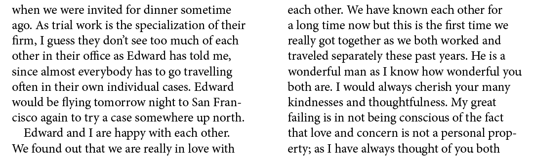 when we were invited for dinner sometime ago. As trial work is the specialization of their firm, I guess they don’t s...