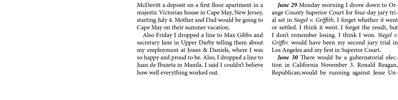 McDevitt a deposit on a first floor apartment in a majestic Victorian house in ﻿﻿Cape May, New Jersey, starting July ...