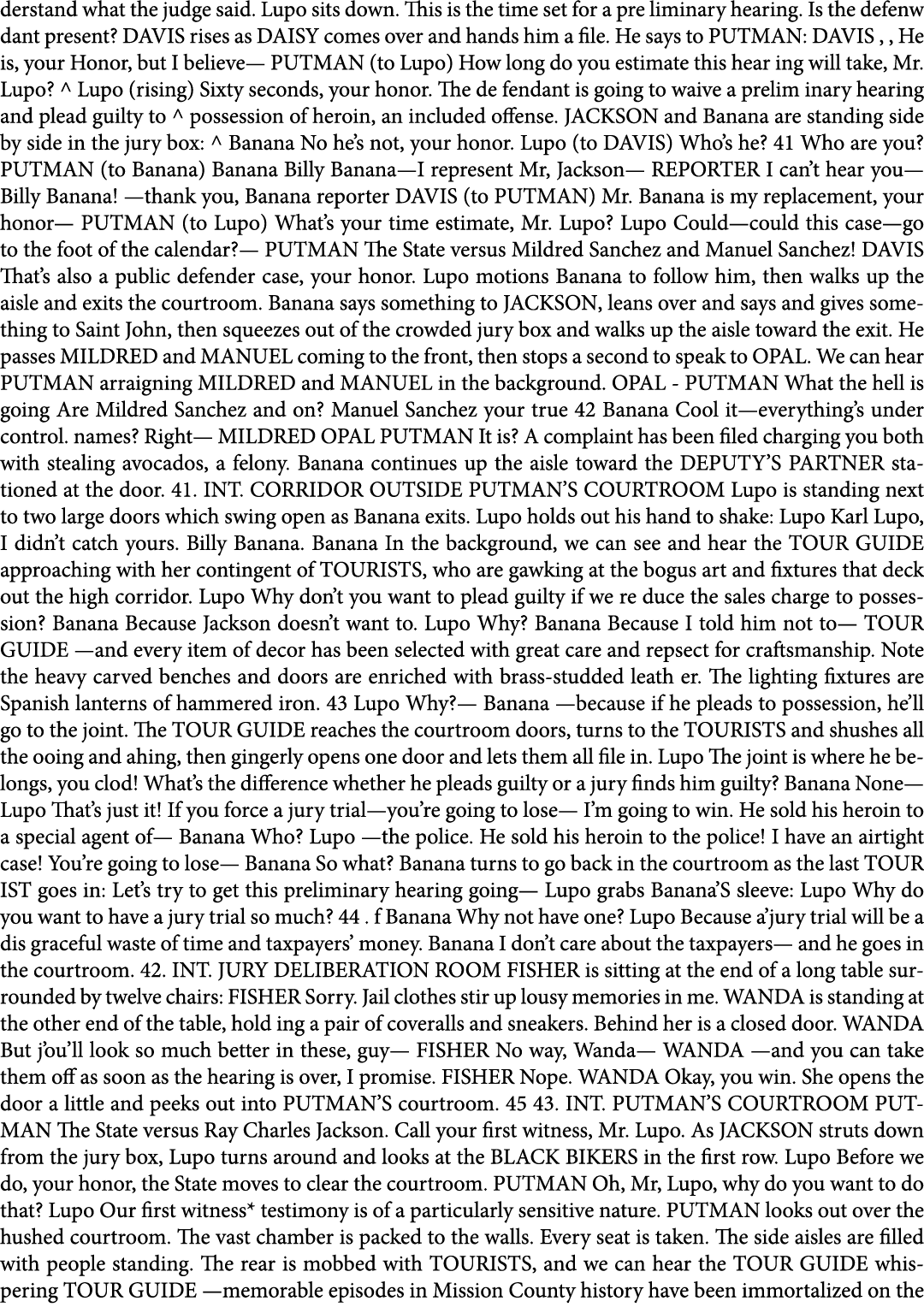 derstand what the judge said. Lupo sits down. This is the time set for a pre liminary hearing. Is the defenw dant pre...