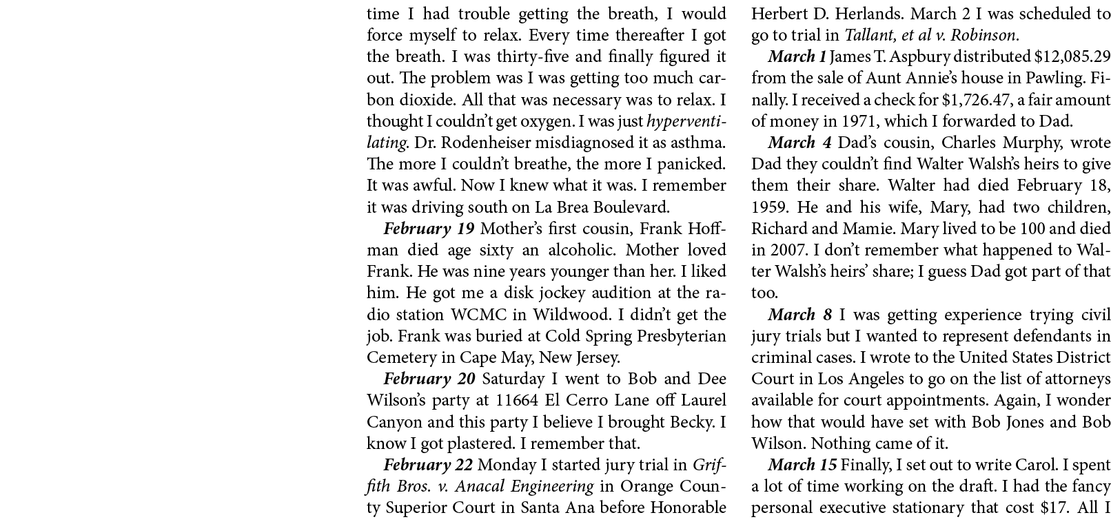 time I had trouble getting the breath, I would force myself to relax. Every time thereafter I got the breath. I was t...