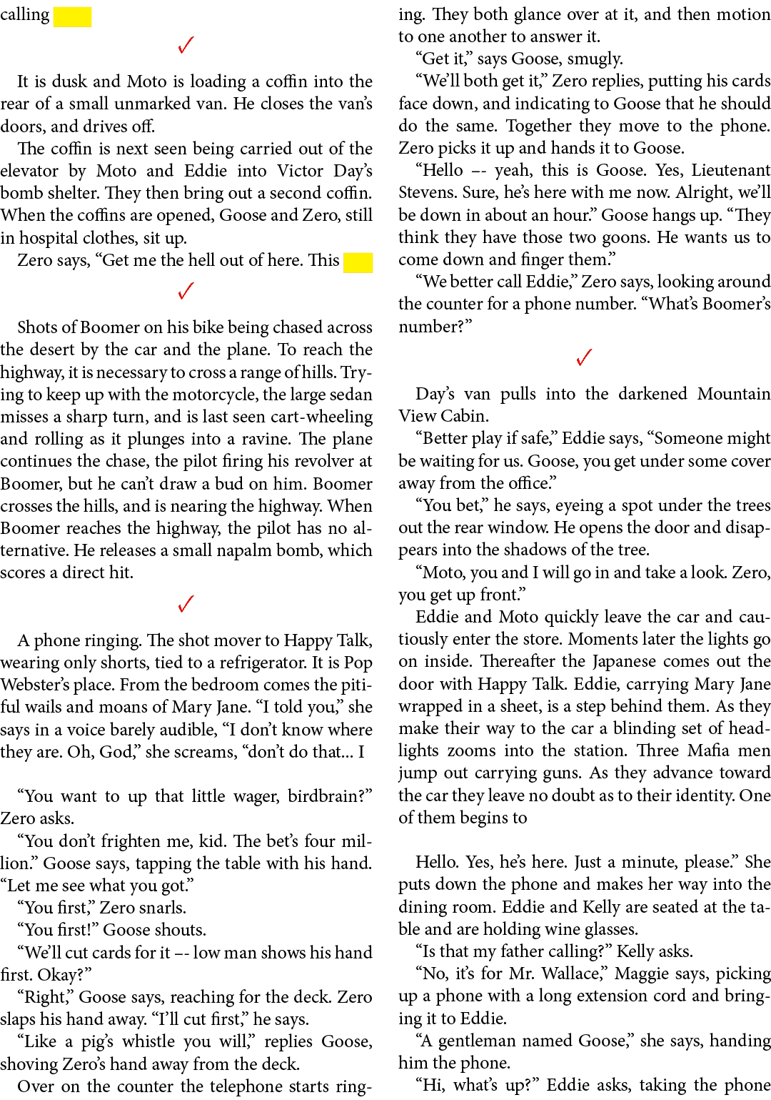 calling ✓ It is dusk and Moto is loading a coffin into the rear of a small unmarked van. He closes the van’s doors, a...
