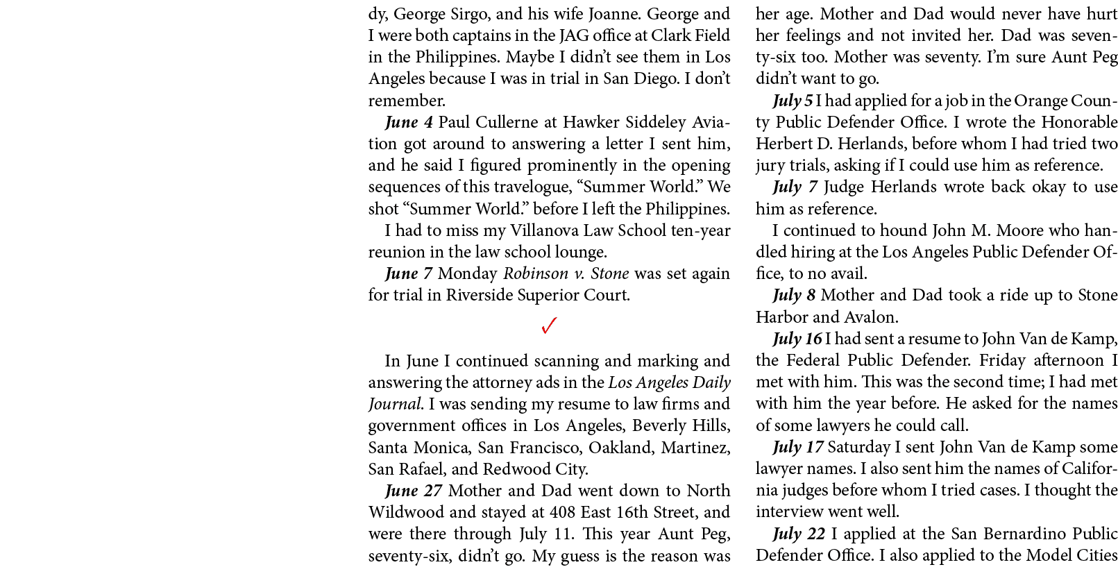 dy, George Sirgo, and his wife Joanne. George and I were both captains in the JAG office at ﻿Clark Field in the ﻿Phil...