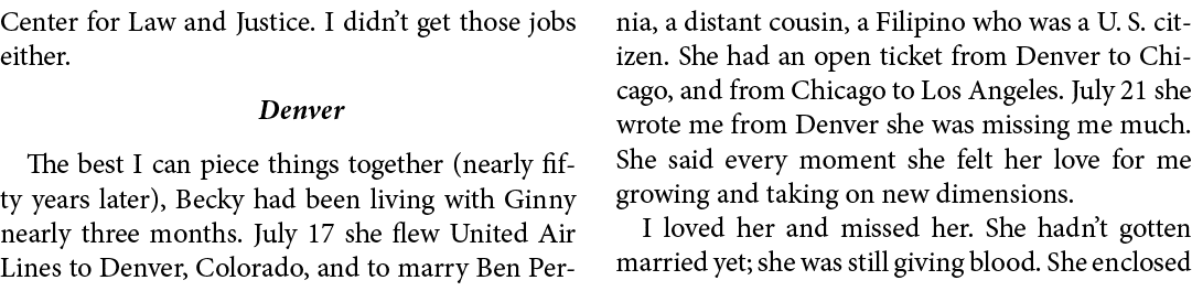 Center for Law and Justice. I didn’t get those jobs either. Denver The best I can piece things together (nearly fifty...