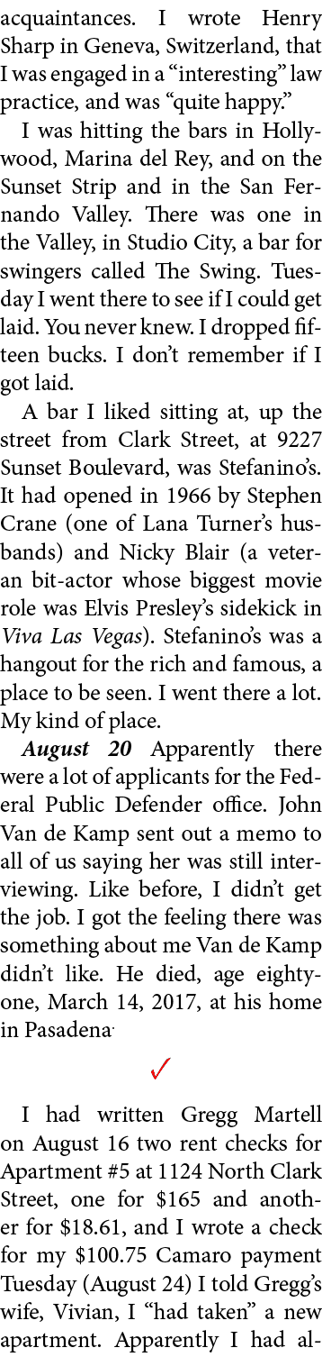 acquaintances. I wrote ﻿Henry Sharp in ﻿Geneva, Switzerland, that I was engaged in a “interesting” law practice, and ...