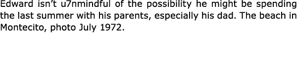 Edward isn’t u7nmindful of the possibility he might be spending the last summer with his parents, especially his dad....