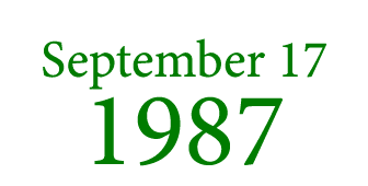 September 17 1987