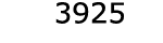  3925