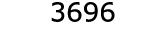  3696