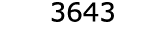  3643
