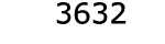  3632