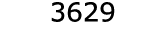  3629