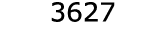 3627