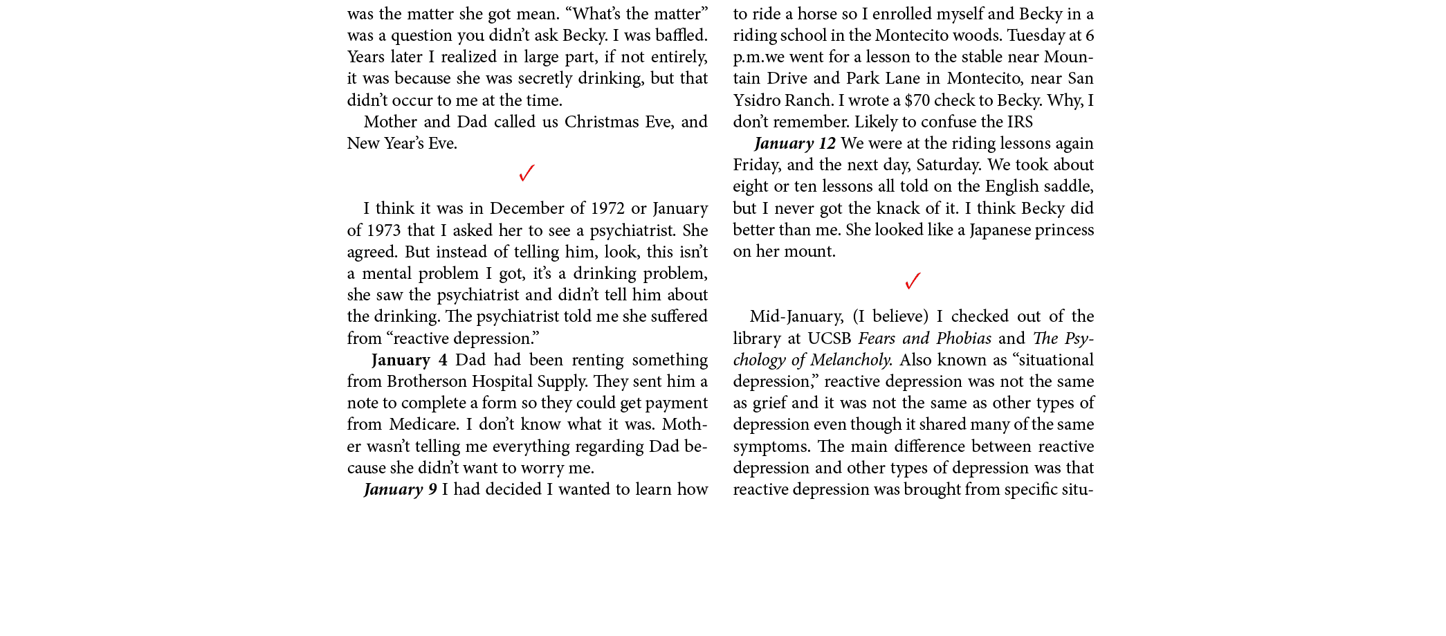 was the matter she got mean. “What’s the matter” was a question you didn’t ask Becky. I was baffled. Years later I re...