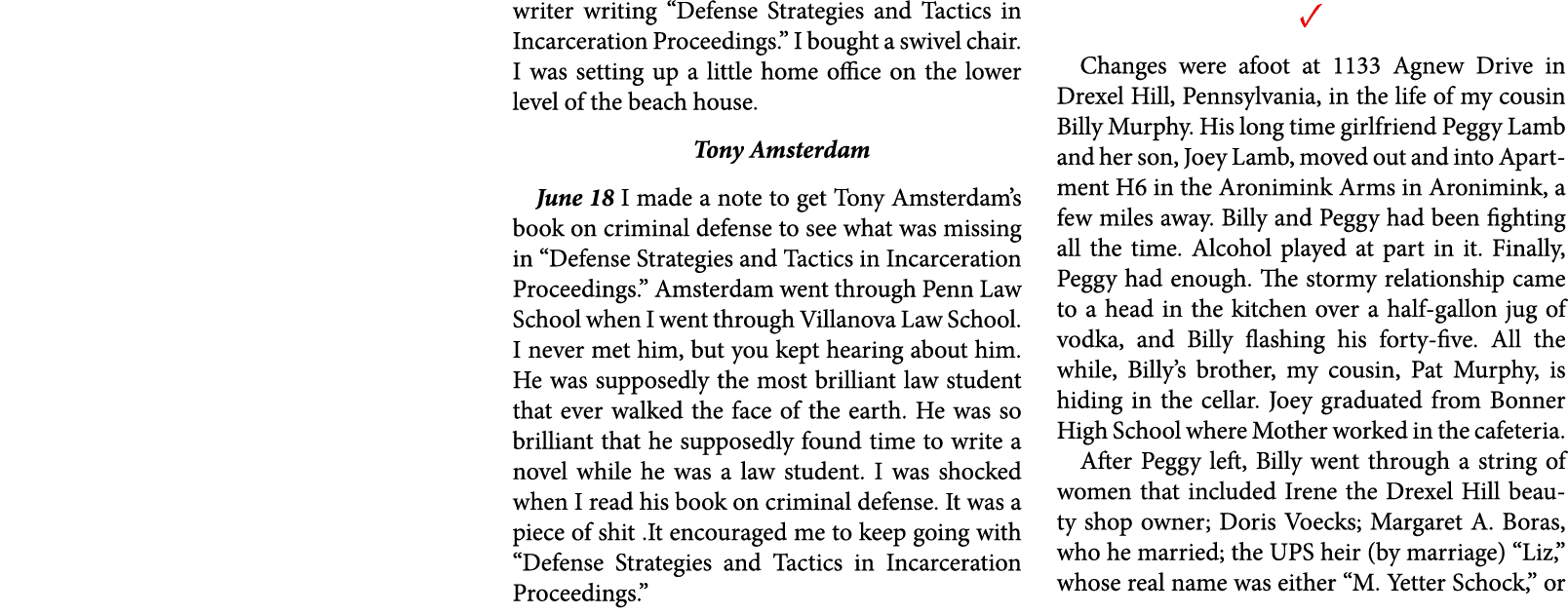 writer writing “﻿Defense Strategies and Tactics in Incarceration Proceedings.” I bought a swivel chair. I was setting...