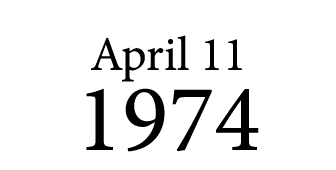 April 11 1974