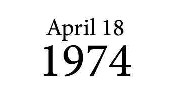 April 18 1974