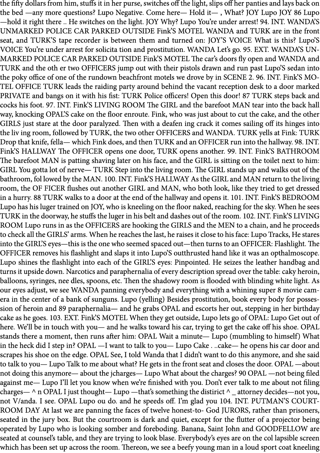 the fifty dollars from him, stuffs it in her purse, switches off the light, slips off her panties and lays back on th...