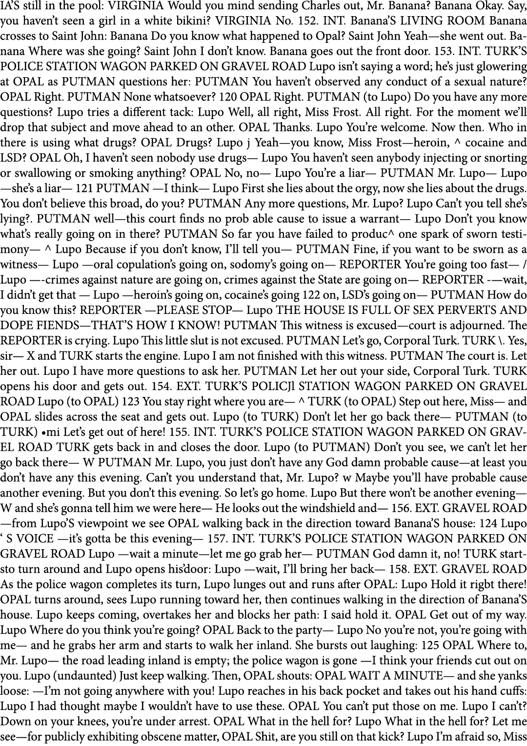 IA’S still in the pool: VIRGINIA Would you mind sending Charles out, Mr. Banana? Banana Okay. Say, you haven’t seen a...