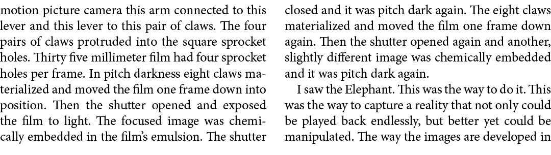 motion picture camera this arm connected to this lever and this lever to this pair of claws. The four pairs of claws ...