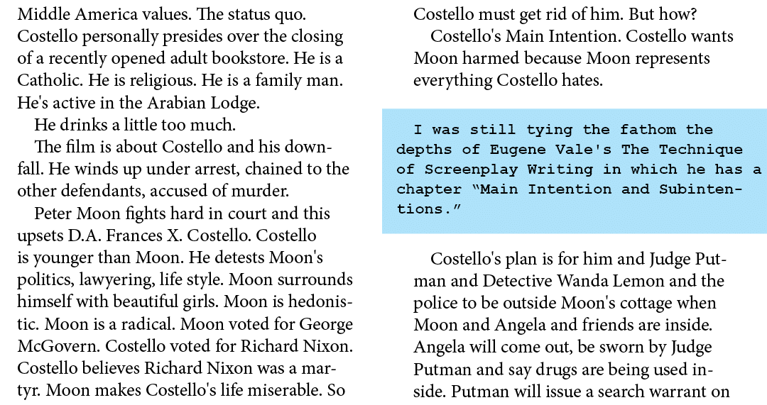 Middle America values. The status quo. Costello personally presides over the closing of a recently opened adult books...